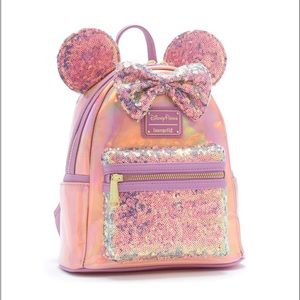 Loungefly Minnie Mouse Earidescent Mini Backpack